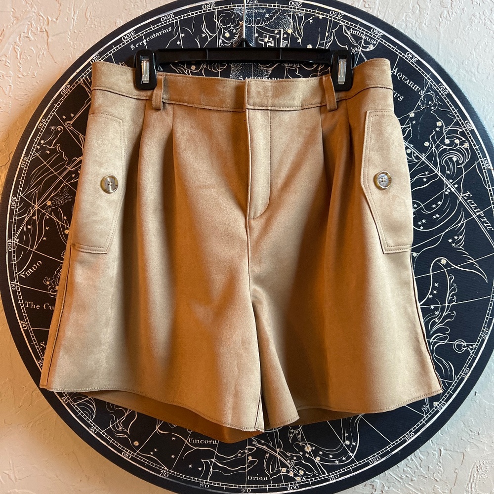 NWT Banana Republic Faux suede shorts